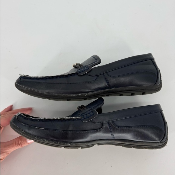 Madden Navy Blue Slip On Loafers - Picture 3 of 9